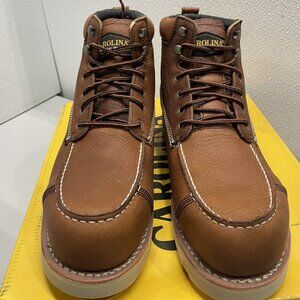 NEW CAROLINA Men’s Staple Gun 6" Carbon Comp Toe Work Boots – Brown, Size 12EE
